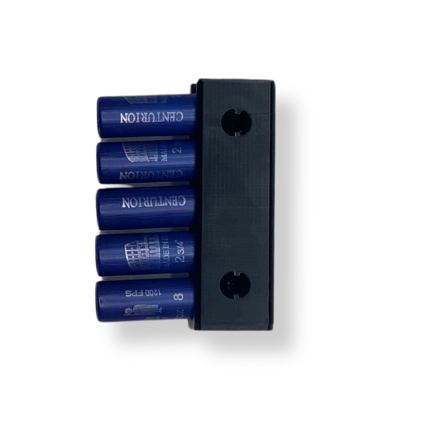 12 gauge shotgun shells displayed with WAYMKR flush wall mounts half full