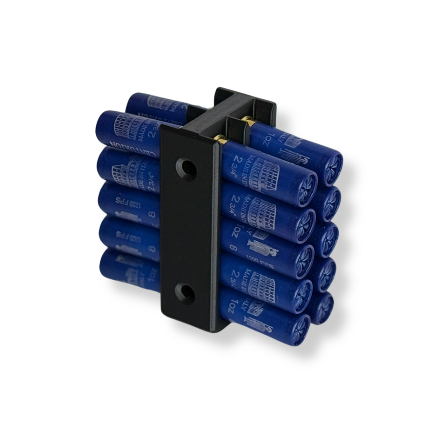 12 gauge shotgun shells displayed with WAYMKR flush wall mounts 20 shells