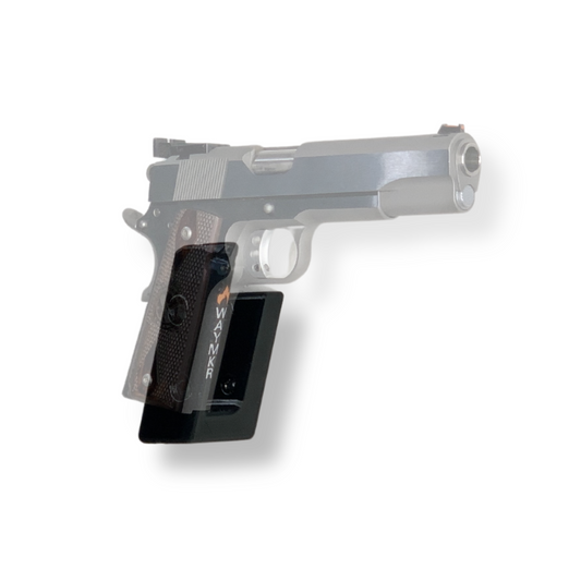 1911 pistol displayed on Waymkr wall mount