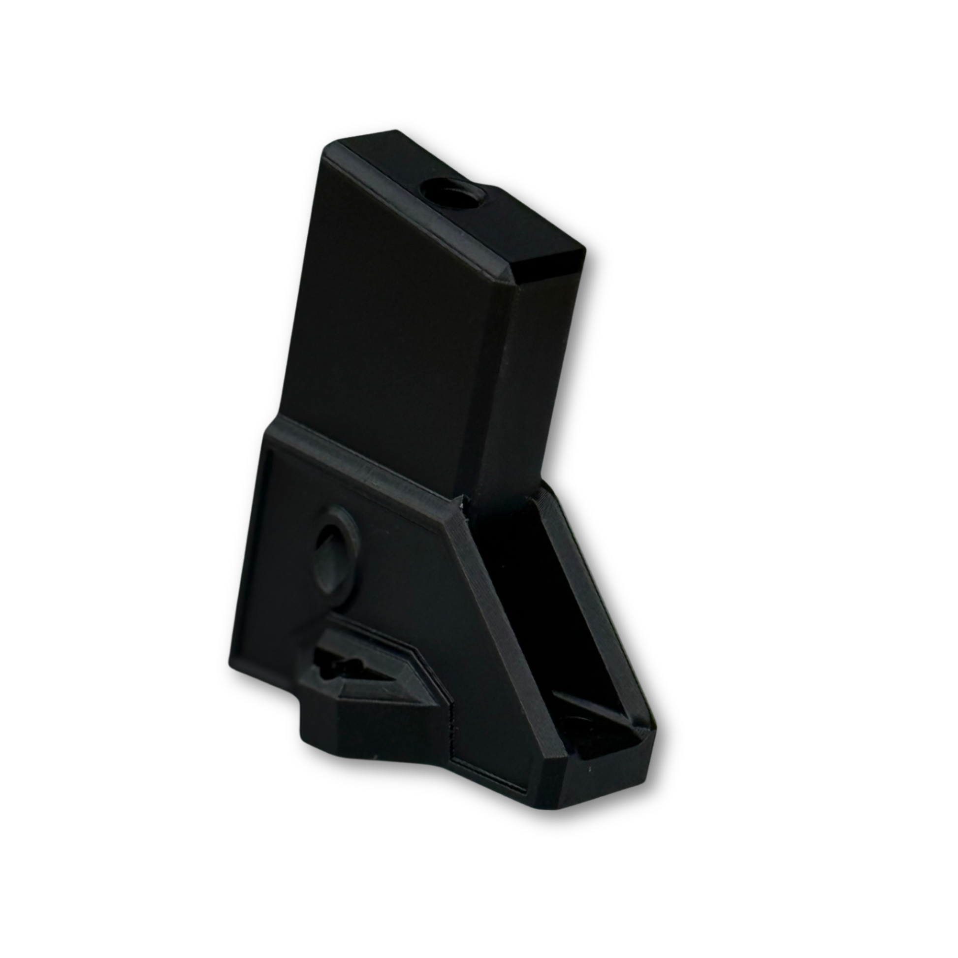 Side view of AR-15 pistol vertical wall mount