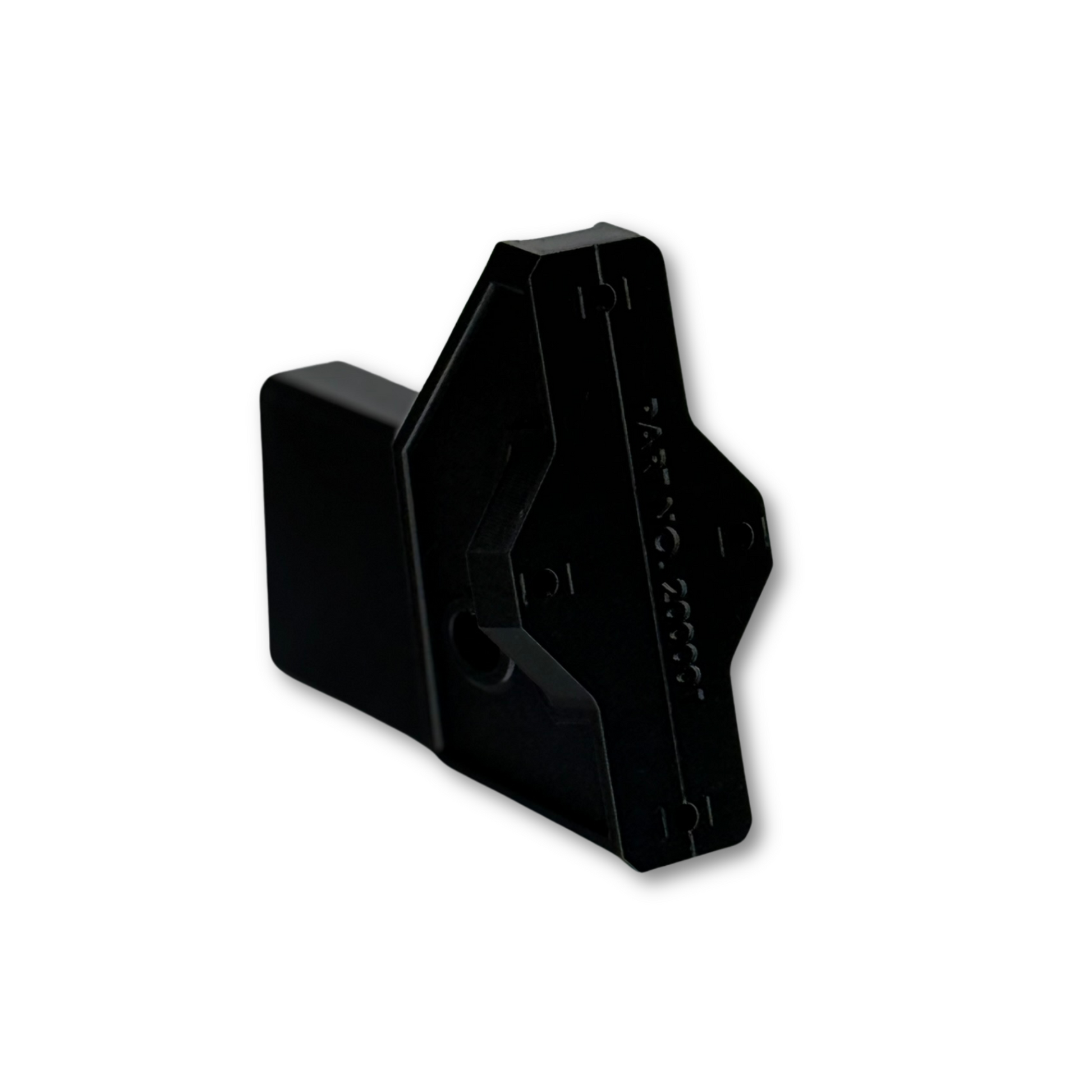 bottom view of AR-15 pistol vertical wall mount