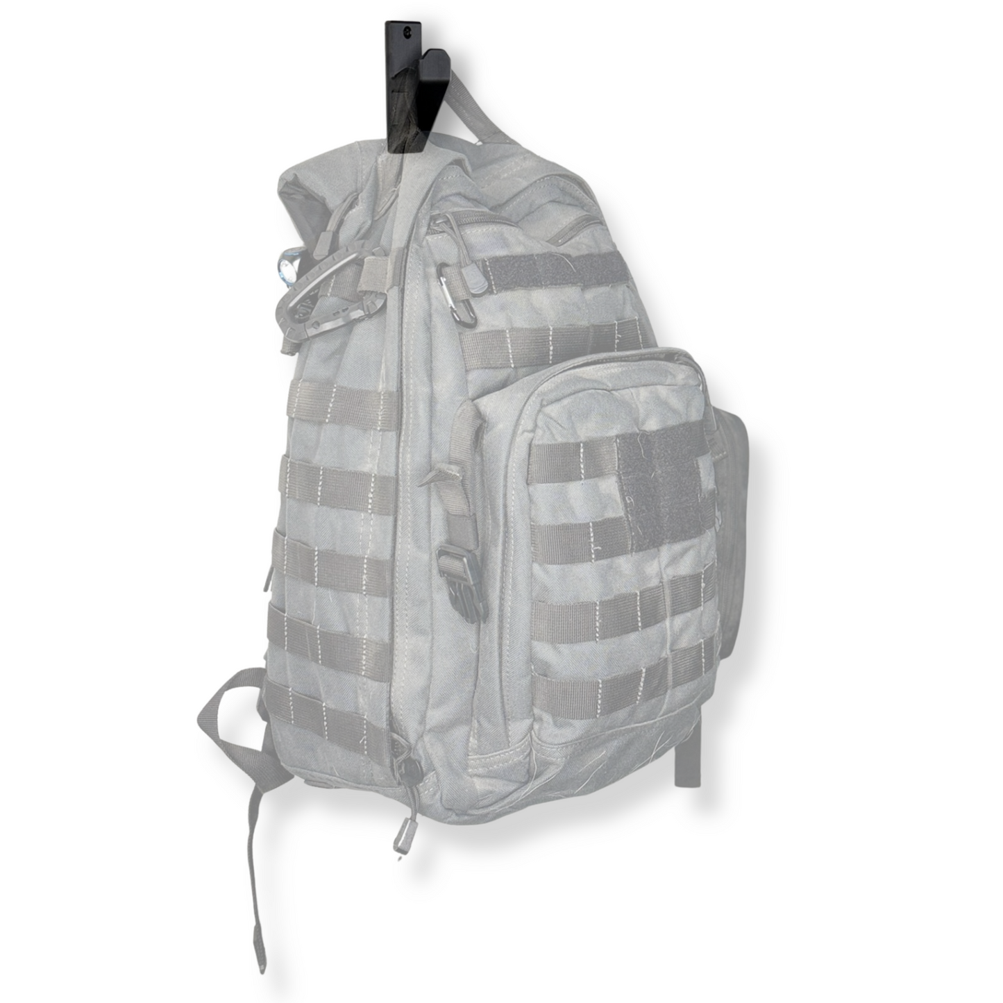 Gray tactical backpack on a white background WAYMKR MOUNT
