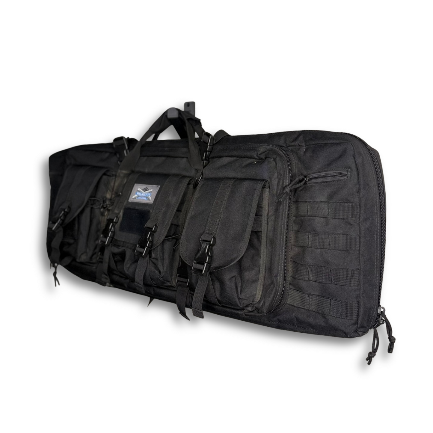 Rifle bag hanging on WAYMKR Rifle Bag mount