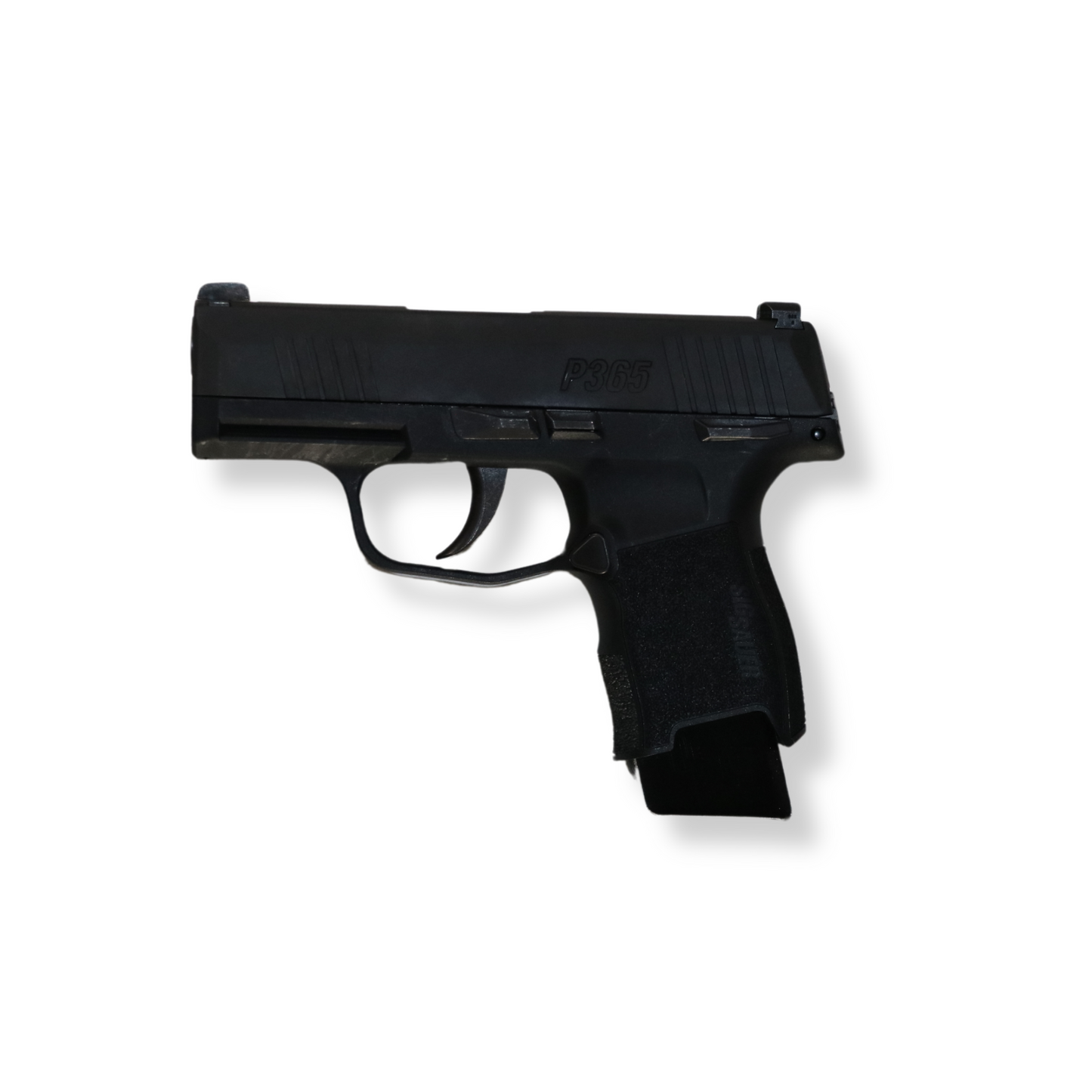 P365 displayed on Waymkr wall mount
left facing