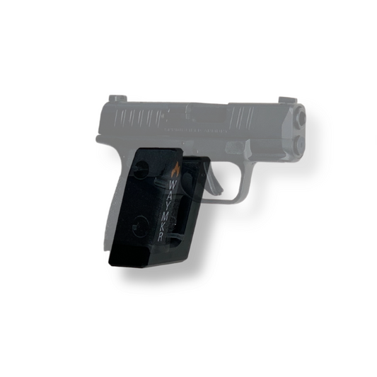 Springfield Armory Hellcat mounted on Waymkr wall display