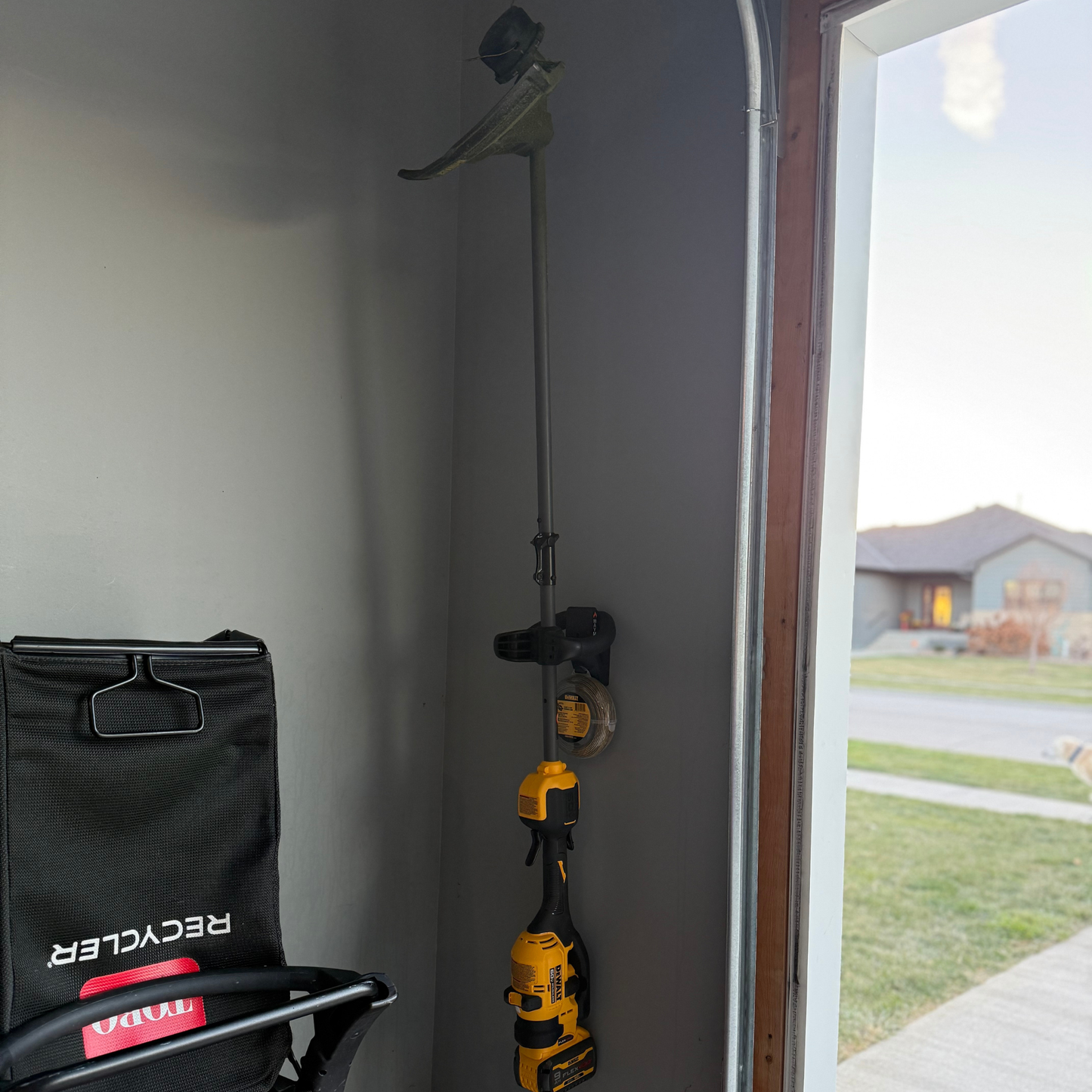 Dewalt Trimmer on wall mount