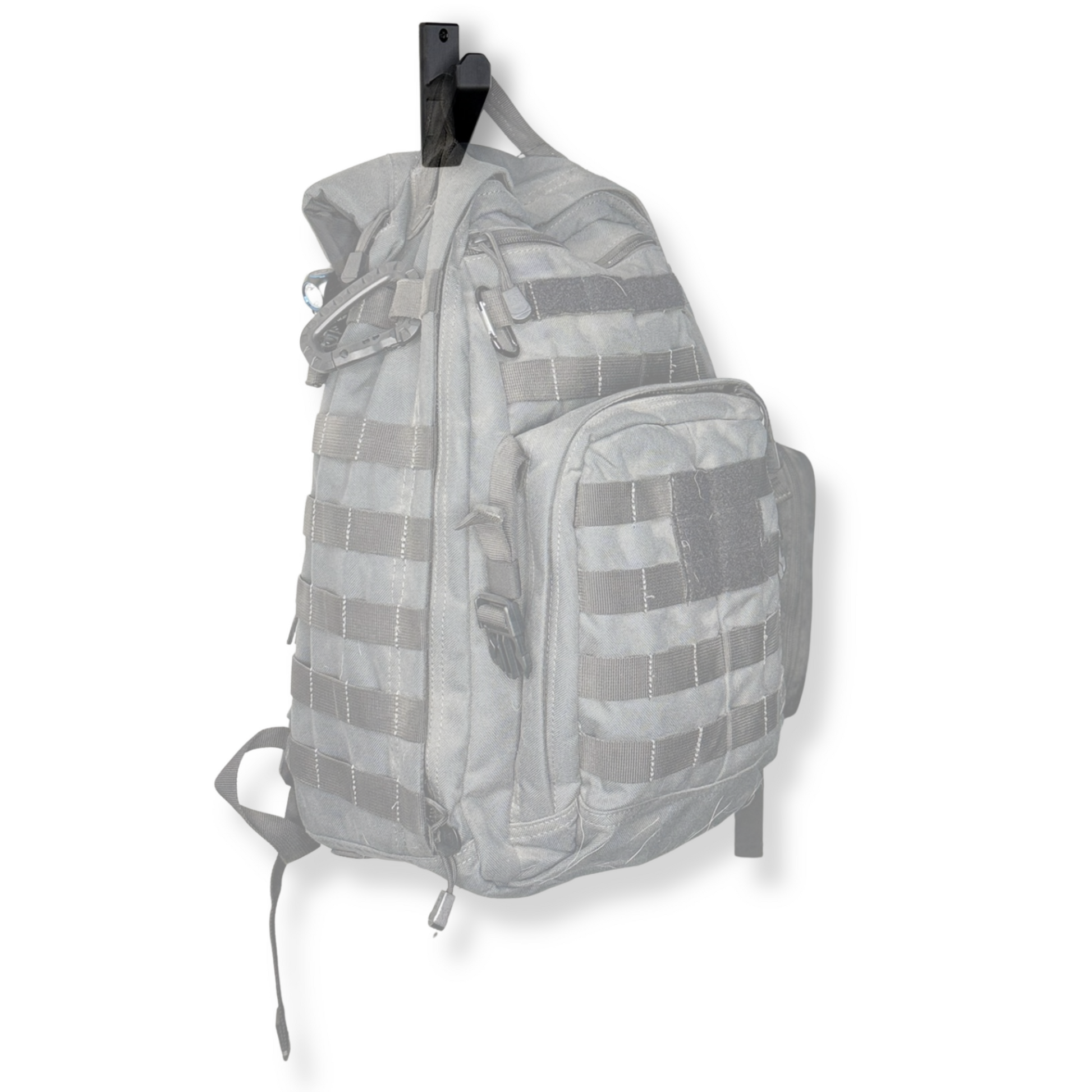 Gray tactical backpack on a white background WAYMKR MOUNT