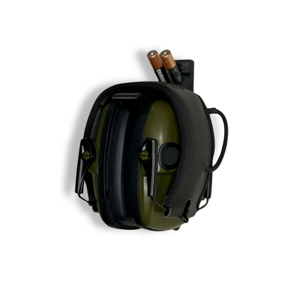 Wall mount for electronic hearing protection