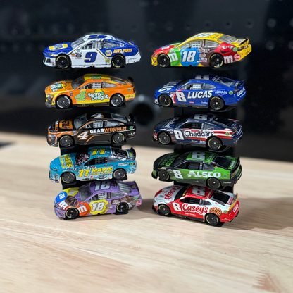 1:64 nascar diecast display on shelf or desk