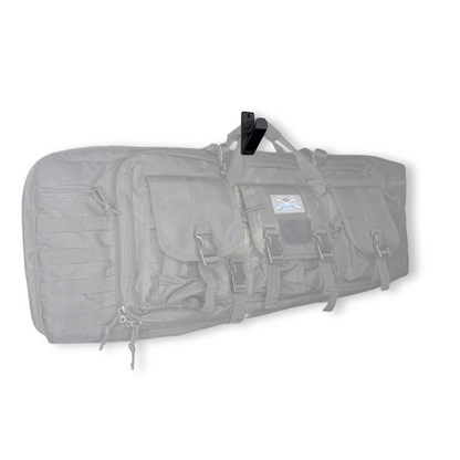 Rifle bag hanging on WAYMKR Rifle Bag mount