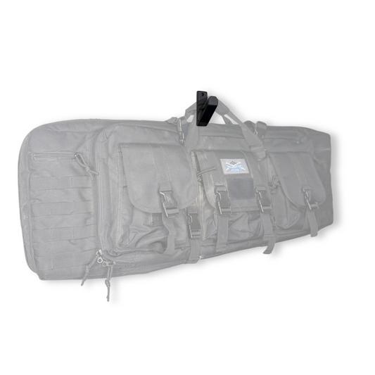 Rifle bag hanging on WAYMKR Rifle Bag mount