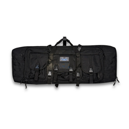 Rifle bag hanging on WAYMKR Rifle Bag mount