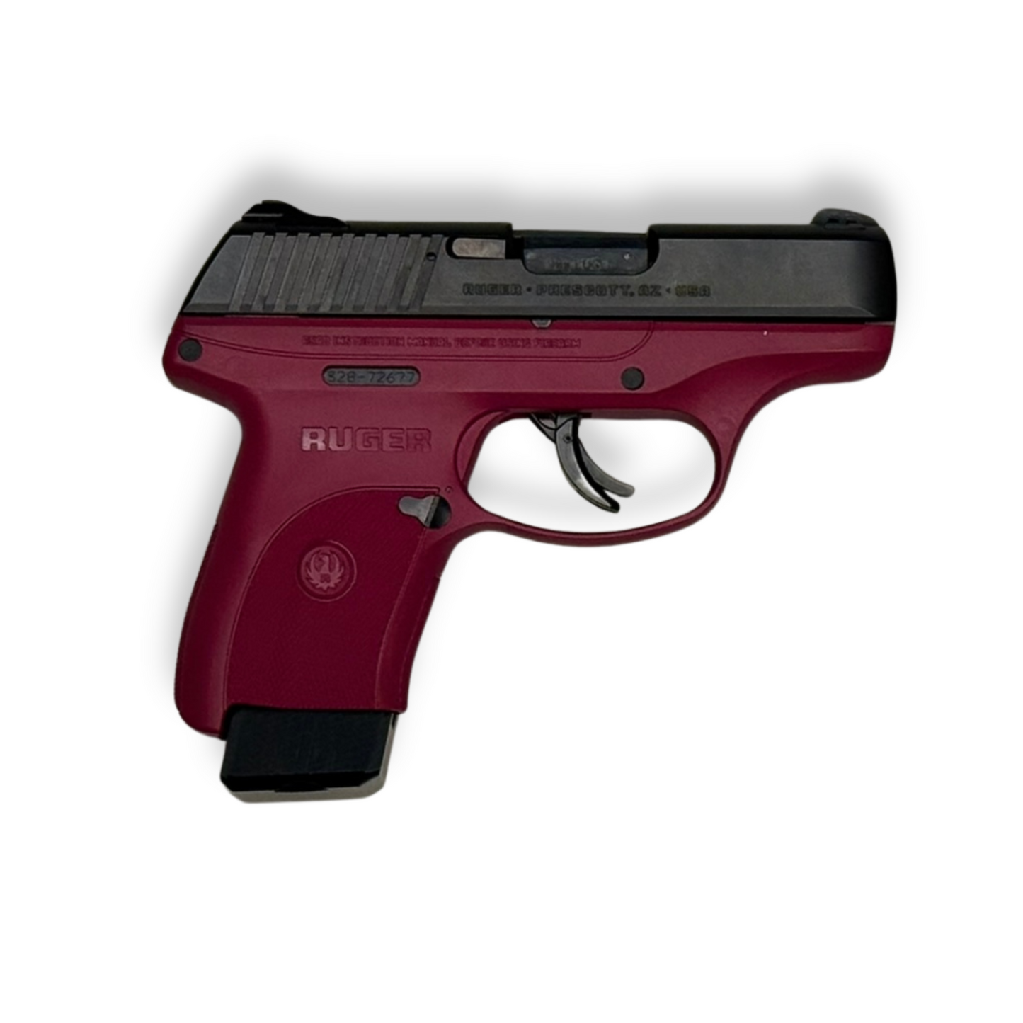 Ruger LC9 displayed on WAYMKR wall mount right facing
