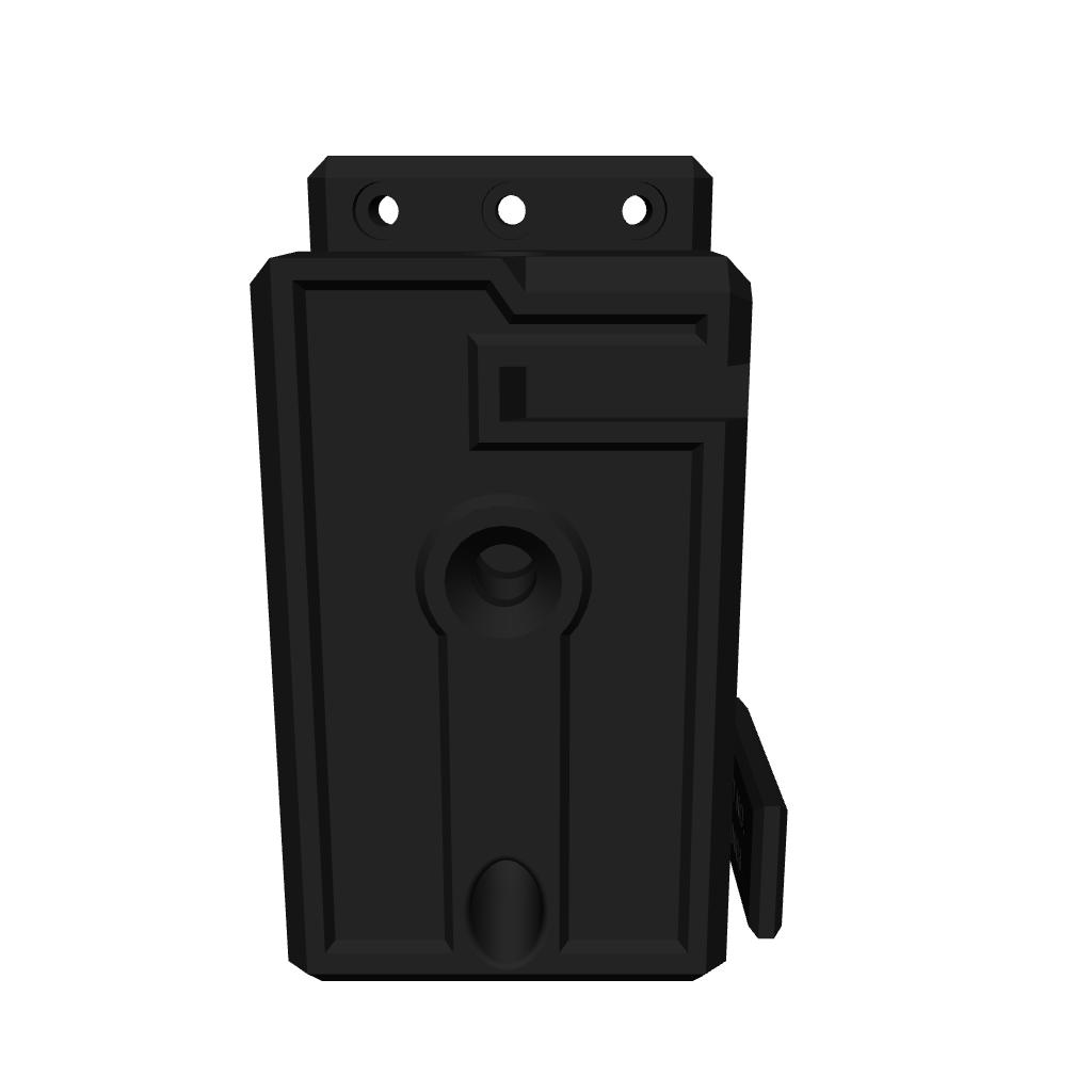 AR-15  + PMAG wall mount for tactical storage and display3d